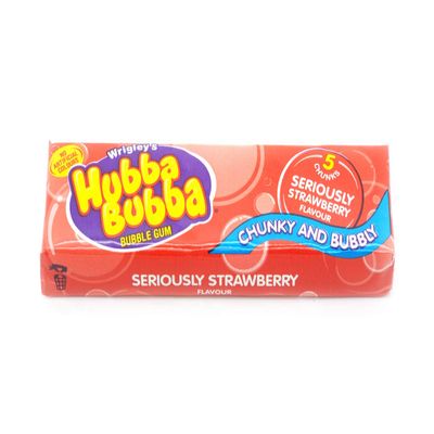 Hubba Bubba Seriously Strawberry - 20 (Box) Bubblegum Sweets