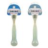 kwmobile 2X Razor Holder with Suction Cup - Self-Adhesive Shaver Wall Mount - Bathroom Organizer for Glass and Tiles - Blue/Light Blue view 4