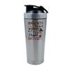 500ml Aluminium Shaker Bottle for Supplement Shakes - Easy Clean, Durable Cup H Potter teachers themed Thanks Giving, End of Term, Birthday, Christmas. (Silver) view 1