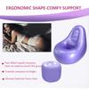 thickvalley BBL Inflatable Chair Sofa After Surgery for Butt, with Air Pump & Ottoman, BBL Post Surgery Supplies for Brazilian Butt Lift After Surgery Sitting/Sleeping/Relaxation,Blue view 3