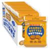 SUPERFOODIO Peanut Butter Buttons | Original Flavour | Vegan & Low Carb | All-Natural | Protein | No Refined Sugar (20g x15 Packs) view 1