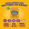 SUPERFOODIO Peanut Butter Buttons | Original Flavour | Vegan & Low Carb | All-Natural | Protein | No Refined Sugar (20g x15 Packs) view 4