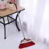 Broom and Dustpan Set for Home - Heavy Duty Stainless Steel Dustpan and Broom Set with Long Handle - Upright Standing Dust Pan for Home Kitchen Room Office Lobby Shop,Red view 2