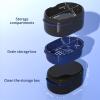 Denture Bath Box and Denture Brush Denture&Retainer Set, Denture Case with Mirror (Black) view 3