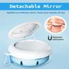 Denture Bath Box, Retainer Case for Braces, Leakproof Portable Retainer Box, Denture Cleaning Kit with Cleaner Brush Carabiner, Strainer & Mirror, Denture Cup for Aligner Retainer Mouth Guard view 2