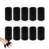10 PCS Finger Sleeves, Thumb Splint Brace Elastic Finger Support Brace Protector Tape Breathable for Pain Relief Arthritis Trigger Basketball Baseball Compression Protector, Black view 1
