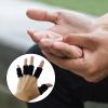 10 PCS Finger Sleeves, Thumb Splint Brace Elastic Finger Support Brace Protector Tape Breathable for Pain Relief Arthritis Trigger Basketball Baseball Compression Protector, Black view 2
