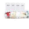 1 Pcs Pill Box Organiser 7 Day One Time a Day Pill Dispenser Storage Case for Medication Supplements Vitamins and Cod Liver Oil (Blue) view 4