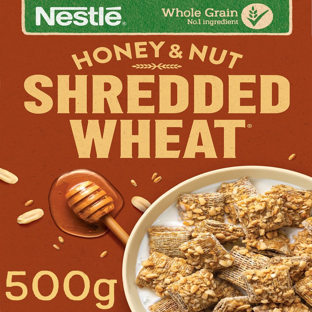 Nestle Shredded Wheat Honey Nut Cereal 500g
