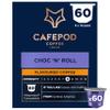 CafePod Flavoured Espresso Coffee Pods - Compatible with Nespresso Coffee Machine, Intensity 8, Refined and Indulgent with Dark Chocolate - Rainforest Alliance Sourced - Choc n Roll 60 Capsules view 1