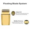 2 Pack Replacement Foil and Cutters compatible with BaBylissPRO Double Foil Shaver, Replacement Foil for BaBylissPRO Barberology FXFS2 Shaver,Golden view 3