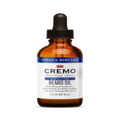 CREMO - Cooling Beard Oil For Men - Natural Oils - Citrus & Mint Leaf Fragrance - 30ml