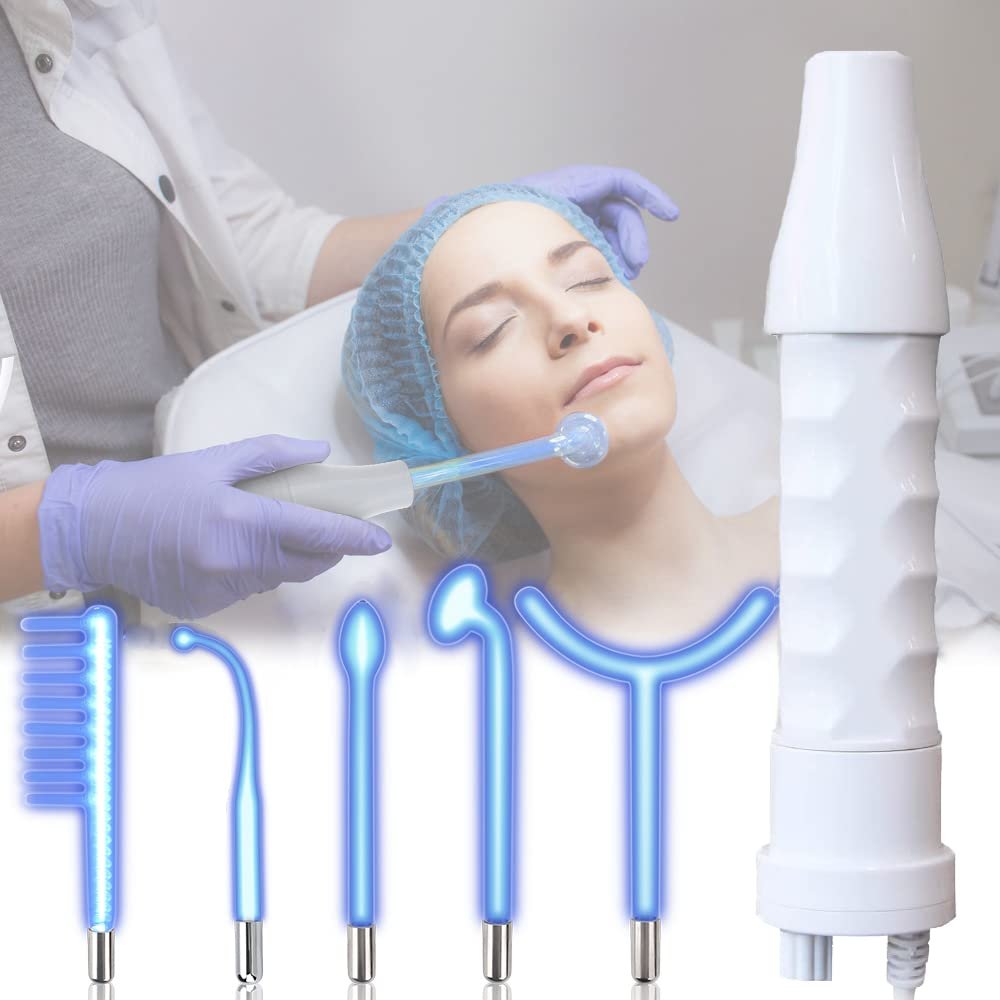 5 in 1 High F Requency Facial Wand Machine Portable Beauty Device Massager Tool (Valentine's Day/Mother's Day Gift)