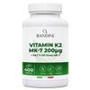 Bandini Vitamin K2 MK7 200mcg | 400 Vegan Tablets | 1 a Day/+1 Year Supply | High Strength Menaquinone MK-7 | VIT K 2 MK 7 | Supports Normal Bones Manteinance | GMO-Free | Italian Quality view 1
