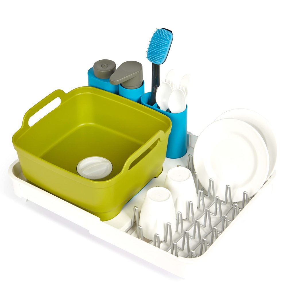 Casdon Joseph Joseph Extend Detailed Dishwasher Set for Children Aged 3 and up. Includes a Pump That Flows Out of Real Water