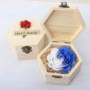 Healing Crystal Natural Rose Quartz Crystal Heart Shape Love Stone Seven Chakra Crystal Pink Crystal Pendant Pendulum Wooden Hexagon Gift Box Packing Reiki Meditation Spiritual view 3