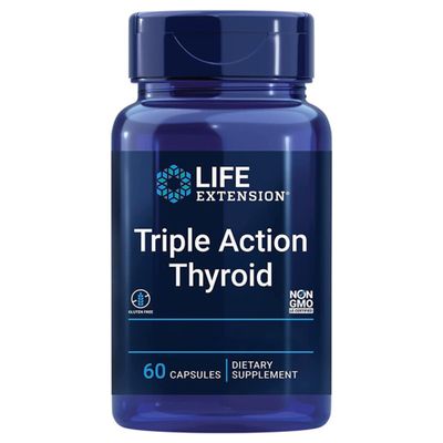 Life Extension, Thyroid Support Complex, with Iodine and L-Tyrosine, 60 Vegan Capsules, Laboratory Tested, Gluten-Free, Vegetarian, SOYA-Free, Non-GMO