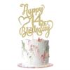 AROKIPPRY Gold Glitter Happy 14th Birthday Cake Topper - 14 Anniversary/Birthday - Hello 14, Cheers to 14 Years,14 & Fabulous Cake Topper Party Decoration view 1