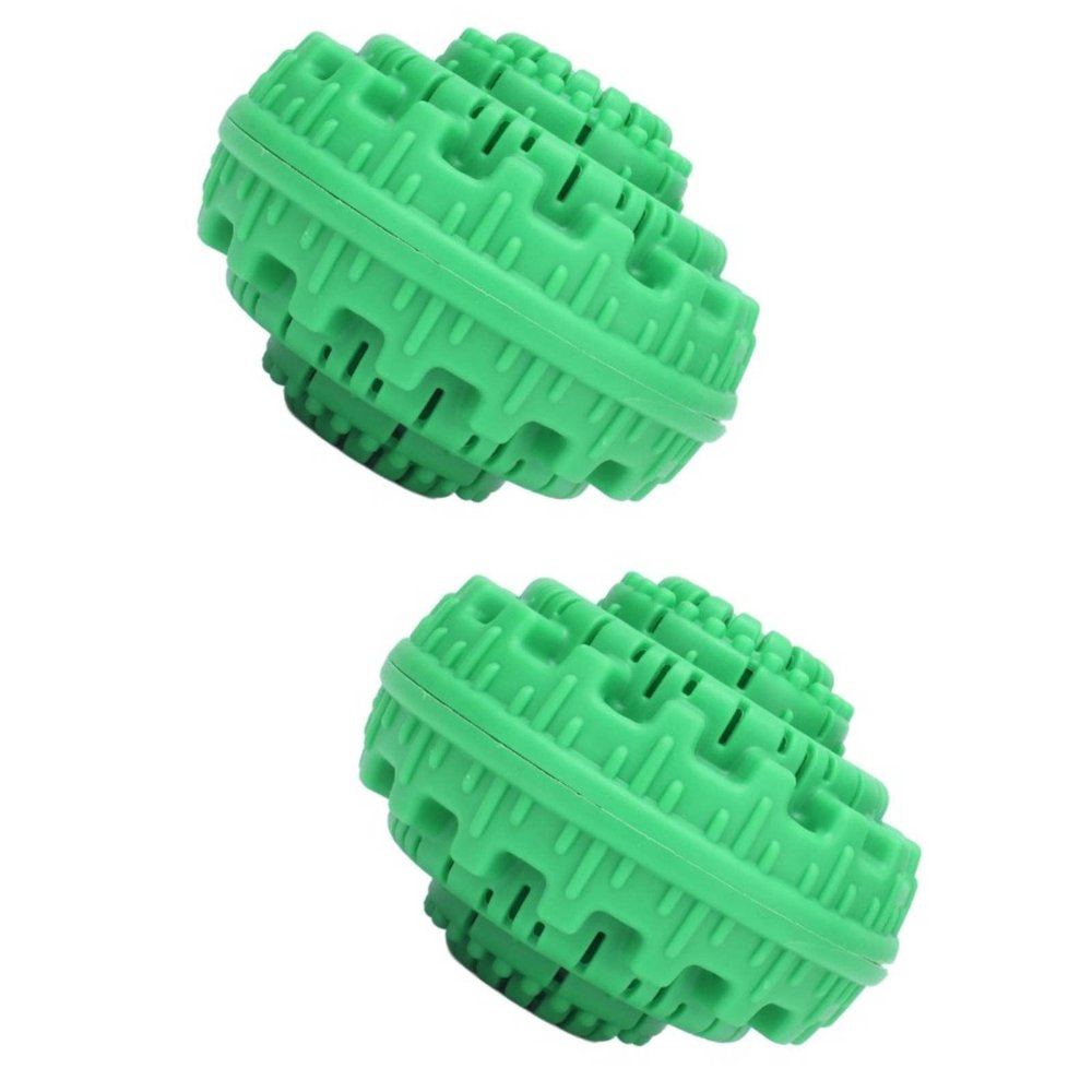 Aundry Balls for Washing Machine, 2Pcs Practical Bamboo Charcoal Nano Laundry Ball Clothes Ball Machine Cleaning Tool Washing Powder Substitute