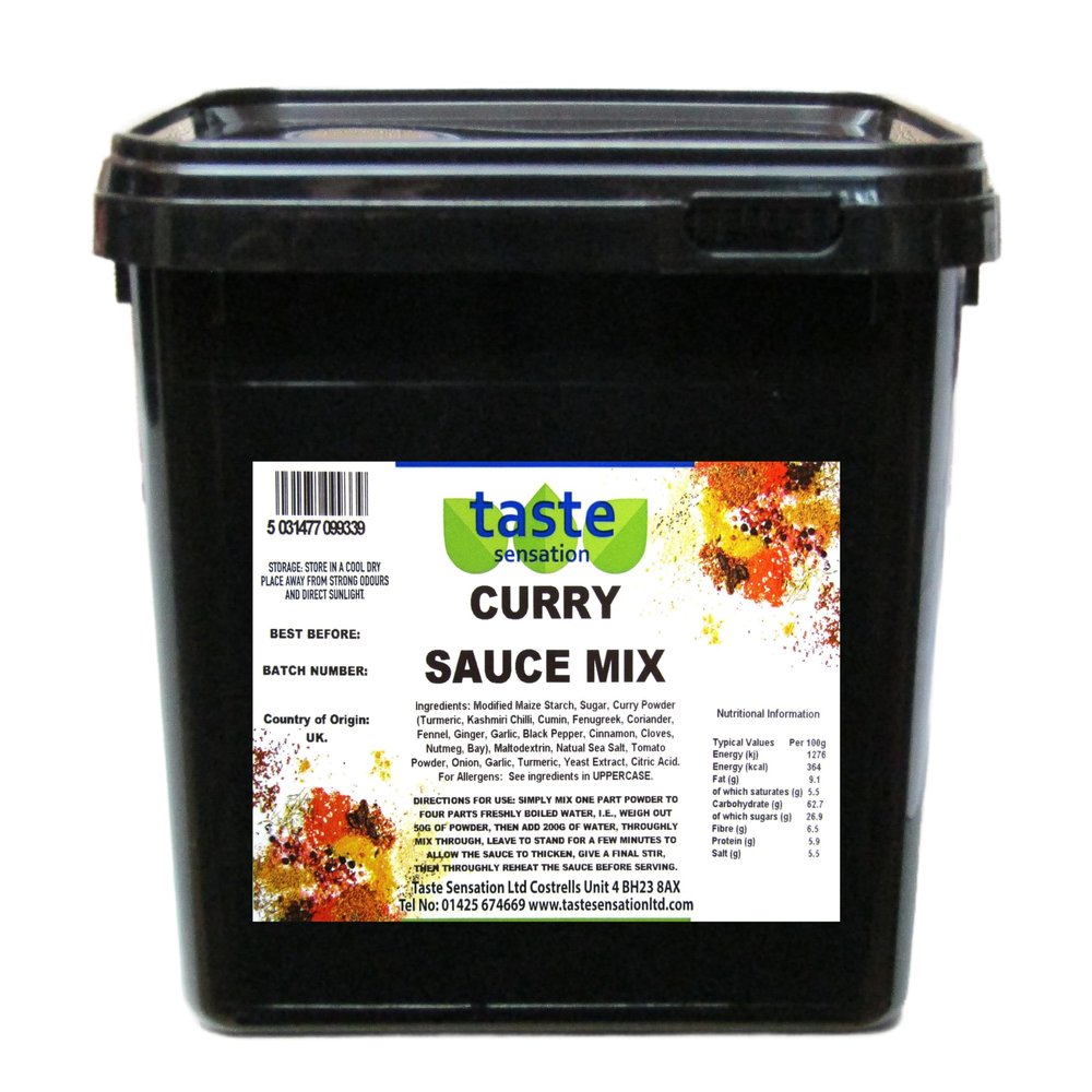 Curry Sauce Mix Powder - 2.5kg Catering Tub