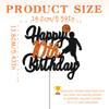 Basketball Happy 10th Birthday Cake Topper - Boy's Ten Years Old Party Basketball Stars Sports Party Decorations - Basketball Player Scene Themed For Boy's Birthday Party Supplies view 3
