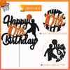 Basketball Happy 10th Birthday Cake Topper - Boy's Ten Years Old Party Basketball Stars Sports Party Decorations - Basketball Player Scene Themed For Boy's Birthday Party Supplies view 4