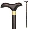 AMOCHO Wooden Foldable Walking CanePortable Hand Walking Stick Wood Cane for Seniors87cm/34.2in Height1 Inch Diameter, Comfortable T Handles,for Fathers Mothers (Size : 87cm/34.2in) view 2