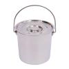 12L Kitchen Bucket, Stainless Steel Bucket with a Lid, Food Bucket Milk Bucket Water Bucket Ice Bucket Soup Container view 1