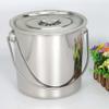 12L Kitchen Bucket, Stainless Steel Bucket with a Lid, Food Bucket Milk Bucket Water Bucket Ice Bucket Soup Container view 2