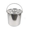 20L Kitchen Bucket, Stainless Steel Bucket with a Lid, Food Bucket Milk Bucket Water Bucket Ice Bucket Soup Container view 1