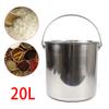 20L Kitchen Bucket, Stainless Steel Bucket with a Lid, Food Bucket Milk Bucket Water Bucket Ice Bucket Soup Container view 2