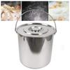 20L Kitchen Bucket, Stainless Steel Bucket with a Lid, Food Bucket Milk Bucket Water Bucket Ice Bucket Soup Container view 4