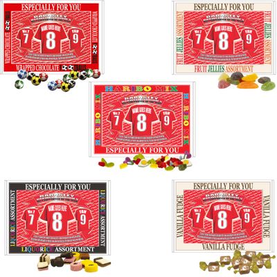 Barnsley Football Shirt Personalised Gift Boxed Sweets