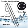 Metal Weekly Pill Box Split Within 7 Days Modern Keychain for Bag Strong Tightness Waterproof Medicine Organiz,Silver view 2