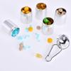 Metal Weekly Pill Box Split Within 7 Days Modern Keychain for Bag Strong Tightness Waterproof Medicine Organiz,Silver view 4