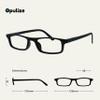 OPULIZE Ted Reading Glasses 3 Pack Narrow Matt Lightweight Frame Black Transparent Khaki Grey Spring Hinges Scratch Resistant Mens Womens RRR17-167 +2.00 view 2