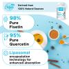 Liposomal Fisetin with Quercetin 1200mg | 98% Pure Fisetin | Patented Formula for Enhanced Absorption & Availability | High Strength Flavonol Complex | 60 Count (Pack of 1) view 2