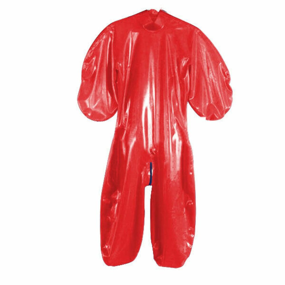 100% Latex Gummi Catsuit Handmade Custom Suit,Red,M