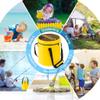 DUNAKE Collapsible Bucket With Lid,16L Collapsible Bucket Bag With Handle, Folding Water Bucket, Portable Water Container Pail For Camping, Fishing, Gardening, Outdoor (Color : Blue) view 3