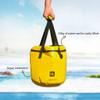 DUNAKE Collapsible Bucket With Lid,16L Collapsible Bucket Bag With Handle, Folding Water Bucket, Portable Water Container Pail For Camping, Fishing, Gardening, Outdoor (Color : Blue) view 4