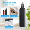 ACWOO Nose Hair Trimmer for Men, Professional Painless Ear and Nose Hair Trimmer Clipper, Facial Hair Trimmers with Light, IPX7 Waterproof, Dual Edge Blades (Black) view 3