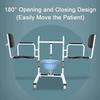 MOFOCO Hydraulic Patient Lift Household Wheelchair 180 Split Seat Multifunction Shower Chair and Heavy Duty Patient Lift for Adults (Color : A) view 2