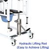 MOFOCO Hydraulic Patient Lift Household Wheelchair 180 Split Seat Multifunction Shower Chair and Heavy Duty Patient Lift for Adults (Color : A) view 4