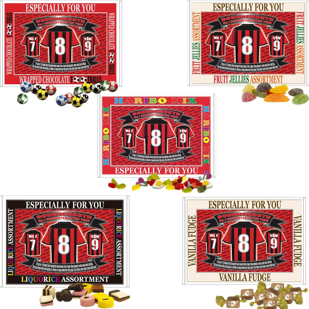 Bournemouth Football Shirt Gift Boxed Sweets