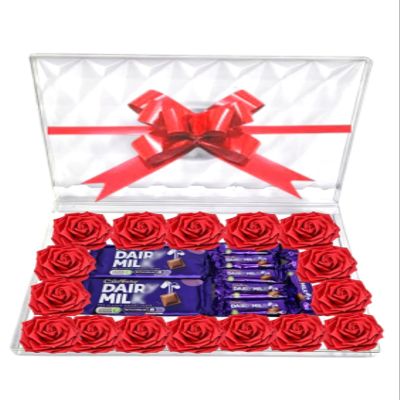 Chocolate Hamper Bouquet Dairy Mlk Personalised Gifts Ferero Lindore Cadburye Blue Red Pink White Green Purple Sweets