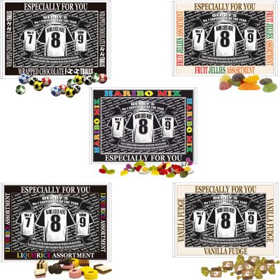 Derby Football Shirt Personalised Gift Boxed Sweets