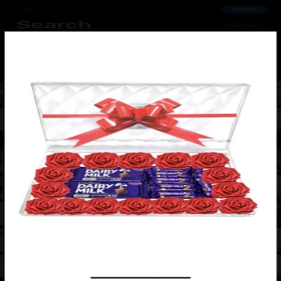 Lindore Chocolate Gift Box Hamper Ferero Roche Lindor Birthday Present Bouquet Sweets Candy Wedding Favour Cadbur Red Blue Dark White Galoree (Large)