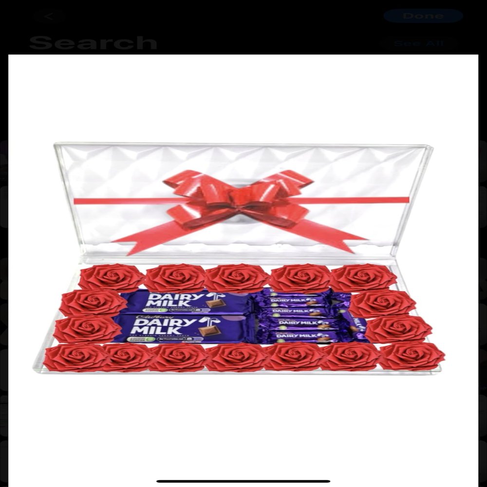 Lindore Chocolate Gift Box Hamper Ferero Roche Lindor Birthday Present Bouquet Sweets Candy Wedding Favour Cadbur Red Blue Dark White Galoree (Large)