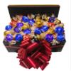Chocolate Gift Box with Hamper Ferero Lindr Birthday Present Bouquet Sweets Candy Wedding Favour Cadbury Red Blue Dark White (Large) view 2