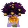 Ferrero Chocolate Lind Lindor Gift Box Hamper Bouquet Roses Flowers Red Pink White Purple Gold Caramel Dark White Candy Sweets (Large) view 1